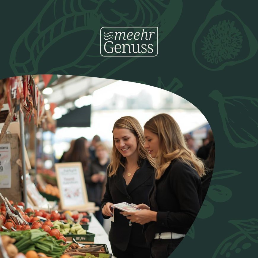 Eine Food-Messe mit Besuchern